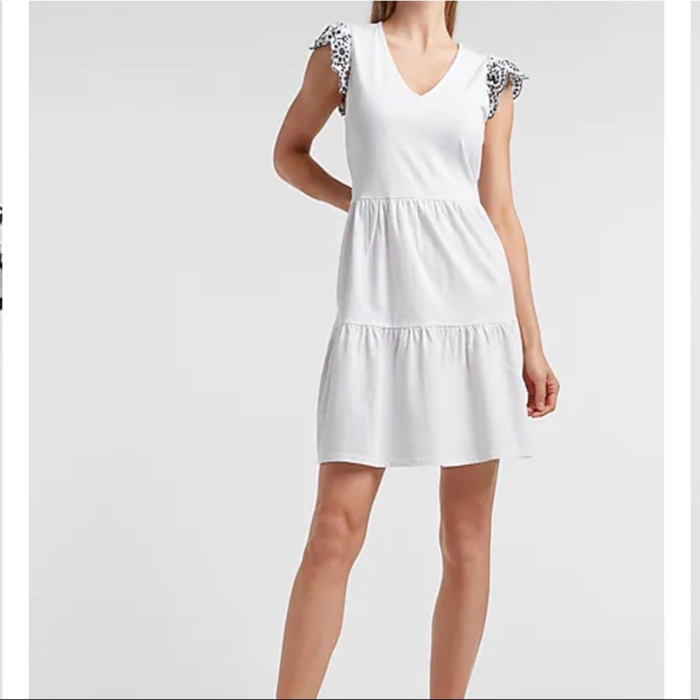 Express Eyelet Lace Mini-Dress (XL)